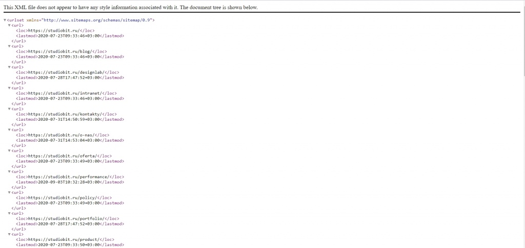 sitemap.xml задает маршрут и приоритетность обхода поисковому роботу
